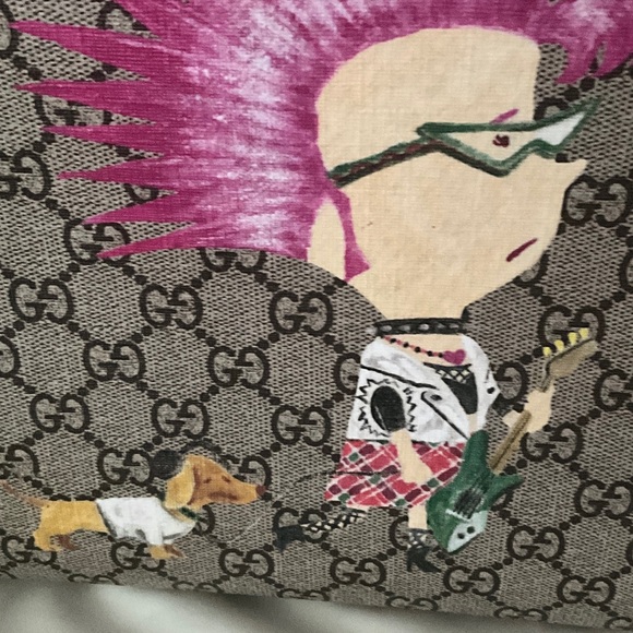 GUCCI GG Supreme Monogram
Punk Print Tote Handbag Hot Pink w Dust Bag - Picture 15 of 15